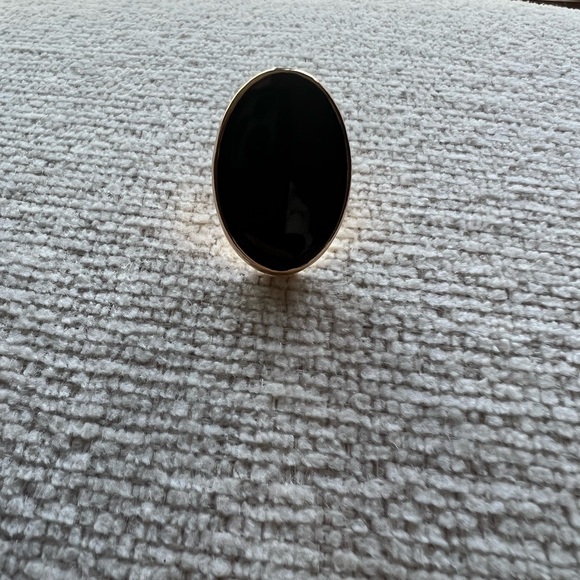 Chic Black and Gold Women's Brooch - Picture 4 of 4